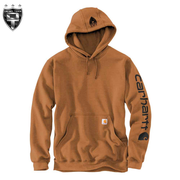 Carhartt Sleeve Logo Hoody Brown