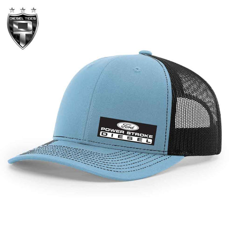 Power Stroke Richardson 112 Carolina Blue/Black Trucker SnapBack Hat