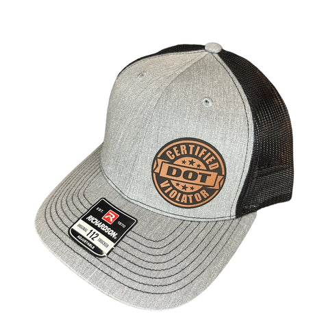 Certified DOT Violator Leather patch Hat 112