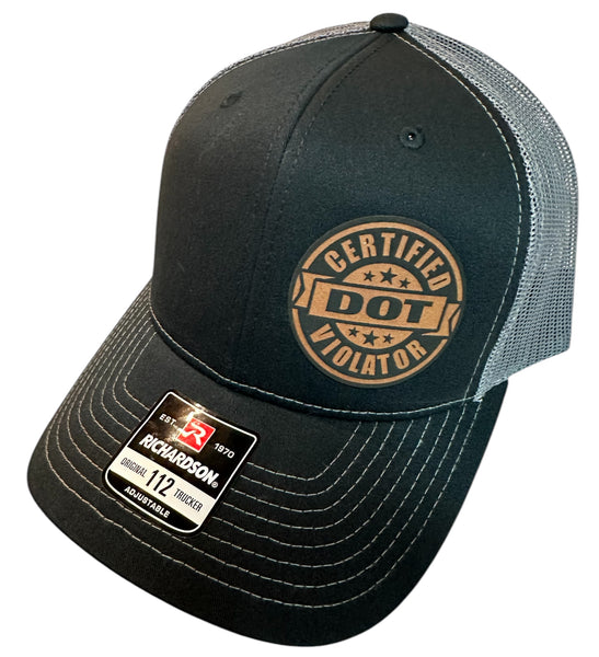 Certified DOT Violator Leather patch Hat 112