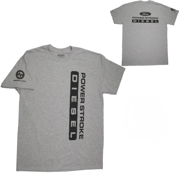 Power Stroke Diesel Graphic T-Shirt, Light Gray