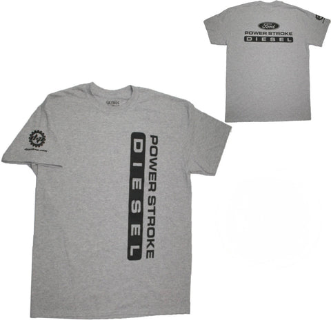 Power Stroke Diesel Graphic T-Shirt, Light Gray