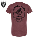 Diesel Tees Oval Heathered Shirts