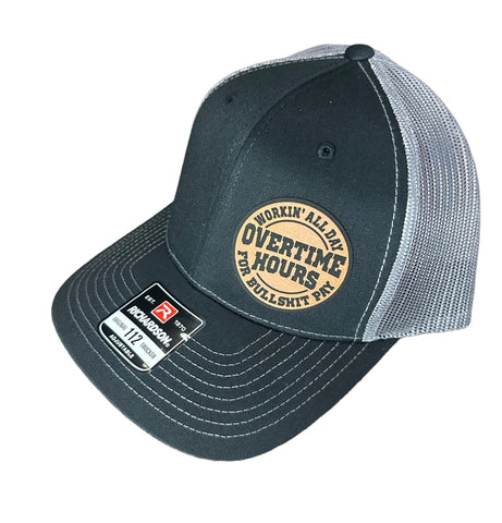 Overtime Hours Leather Patch Hat 112