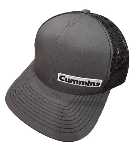 Cummins White Word Logo Pacific SnapBack Trucker Hat
