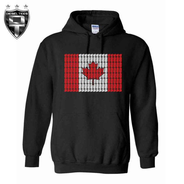 Canadian Flag Turbo Hoody Sweatshirt