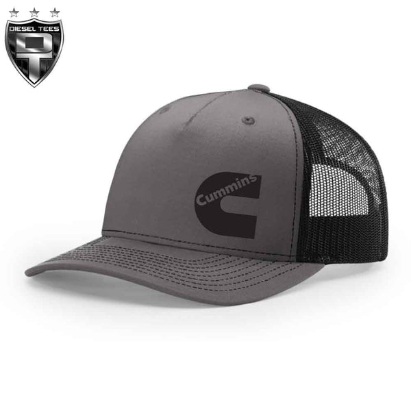 Cummins Diesel SnapBack Hat Charcoal Grey with Black Mesh
