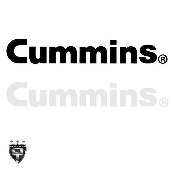 Cummins Word Logo Sticker/Decal 12"