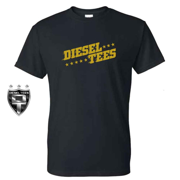 Diesel Tees Star Logo T Shirt GOLD