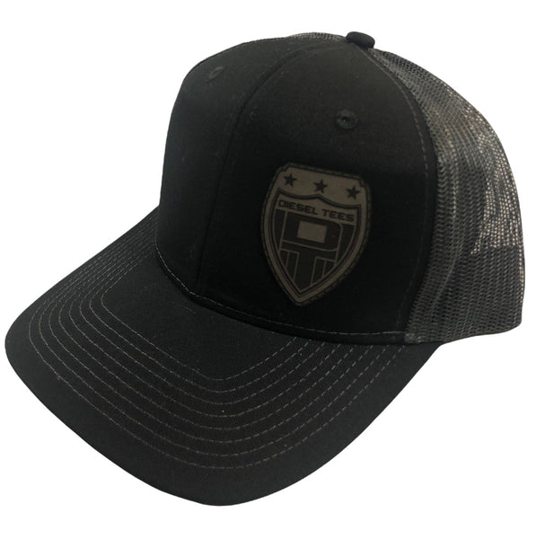 Diesel Tees Leather Patch SnapBack Trucker Hat